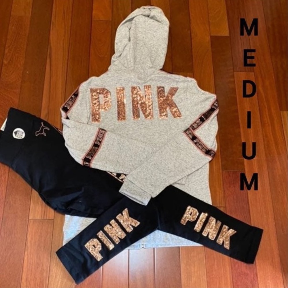 NWT VS PINK MEDIUM BLING SET HTF!